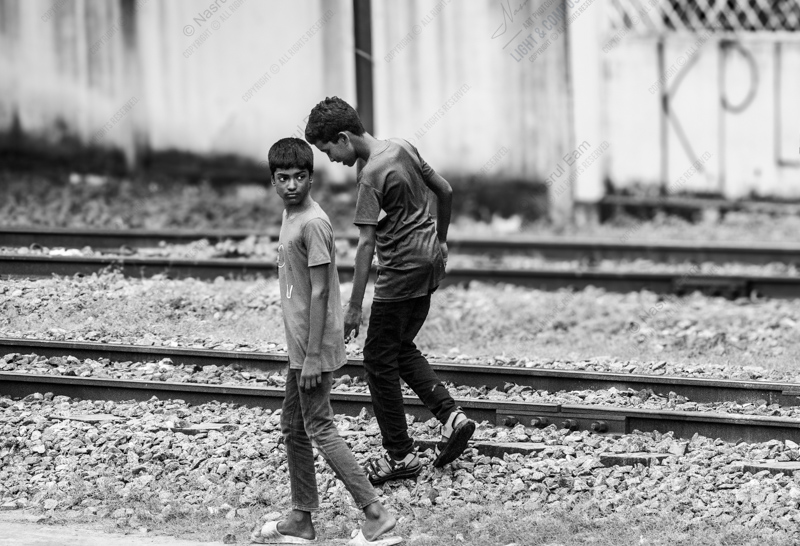 Two Boys on the Railway Line