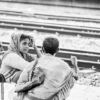 Travelers at the Railway Line - documentary photography, photo technique tutorials, visual storytelling, photography theory, human condition