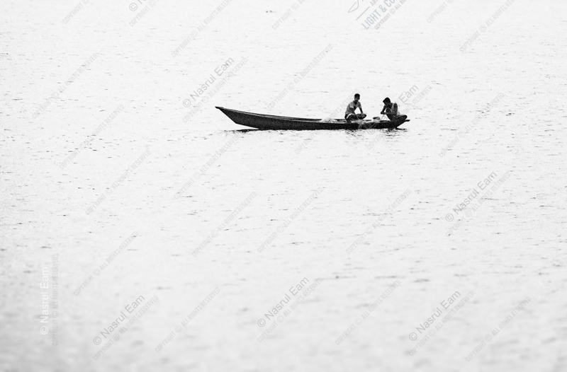 Two Fishermen on a White River