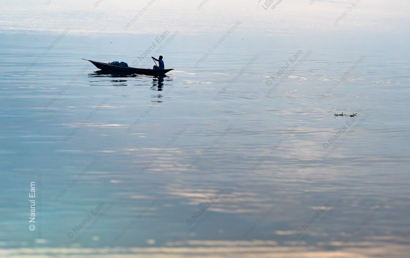 The Oarsman on the Silvered Water
