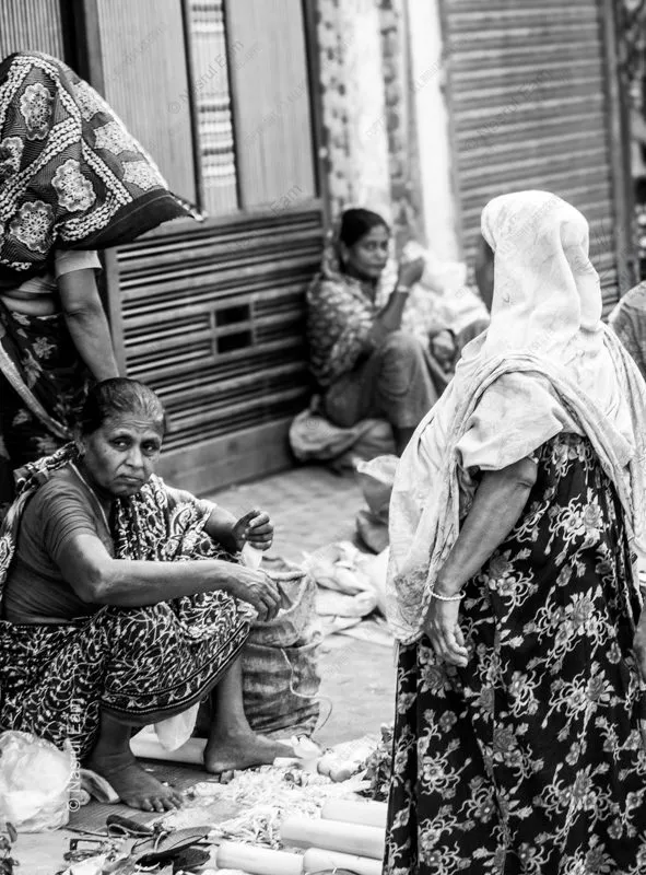 A Woman's Gaze at the Market