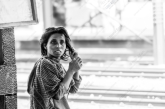 Woman at the Railway Platform