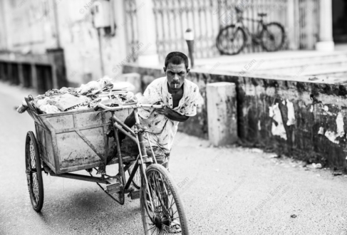 Man with a Loaded Cart