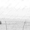 A Woman and Child Through the Hazy Field