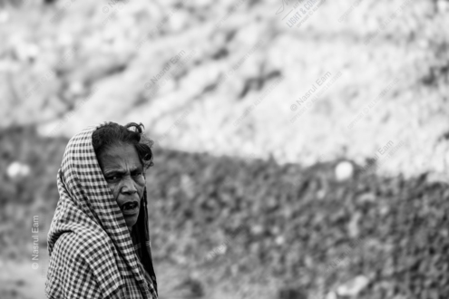 Woman with a Gingham Headscarf