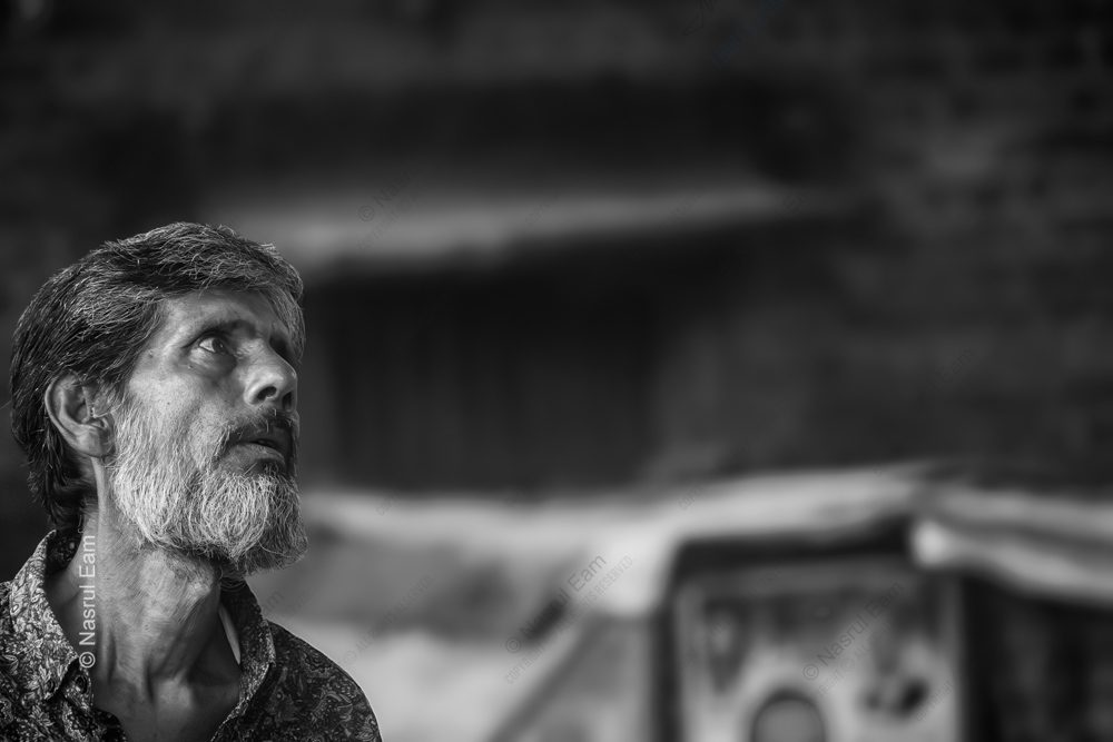 An Elder Gazing Toward the Light