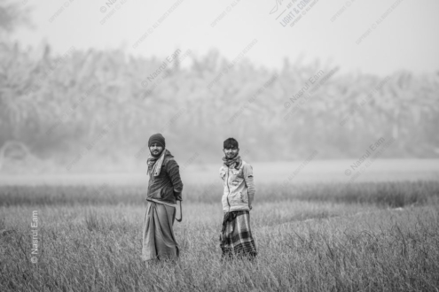 Two Figures amidst a Landscape