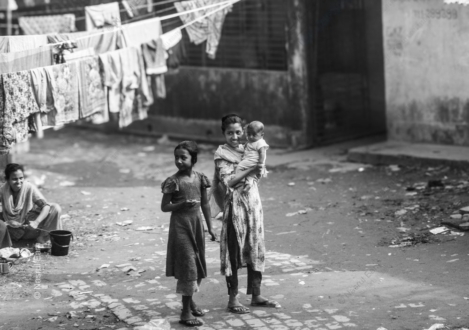 Young Caretakers in the Morning Light