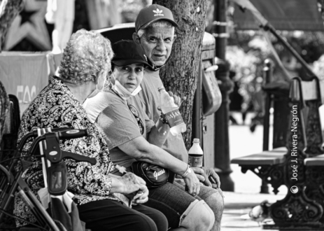 At a Plaza in My “Viejo San Juan” by Jose Juniel Rivera-Negron - Street Photography, Photojournalism, Old San Juan, Puerto Rico, Photography Awards