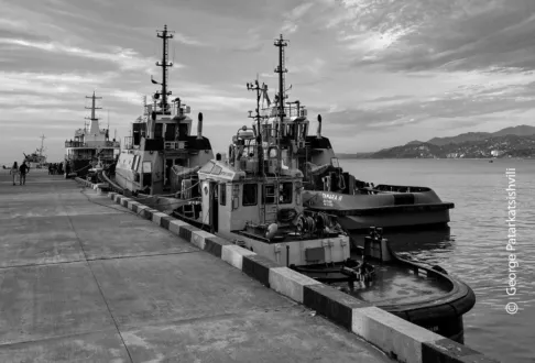 Parade of Ships by George Patarkatsishvili - Photojournalism, Photo of the Day, Photography Awards, Art Photography, Online Photography Courses