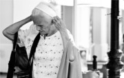An Elderly Woman in the Old San Juan by Jose Juniel Rivera-Negron